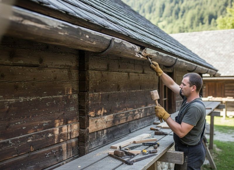 Wooden Gutter Repair